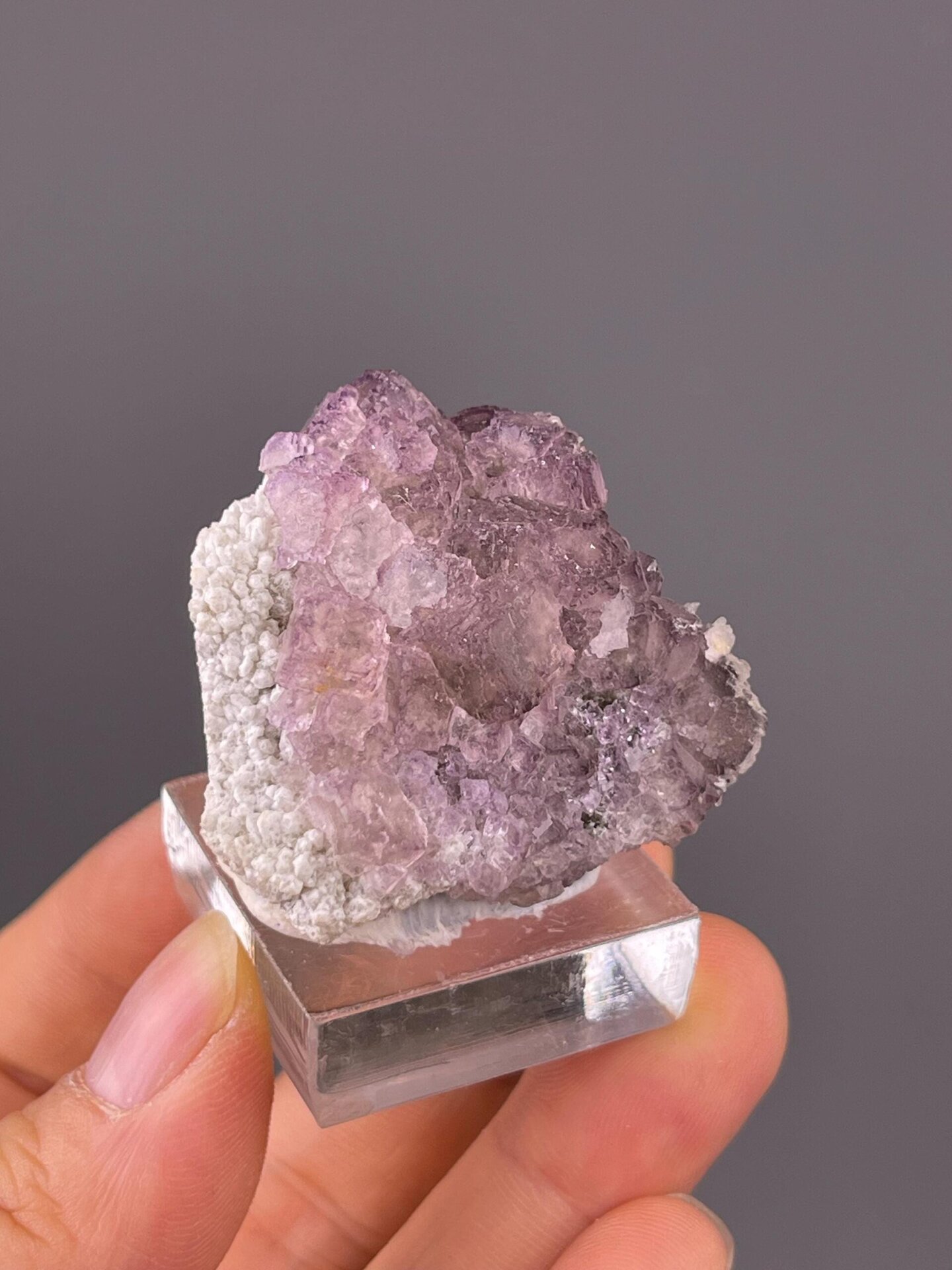 Fluorite crystal base and matrix old mine Guizhou