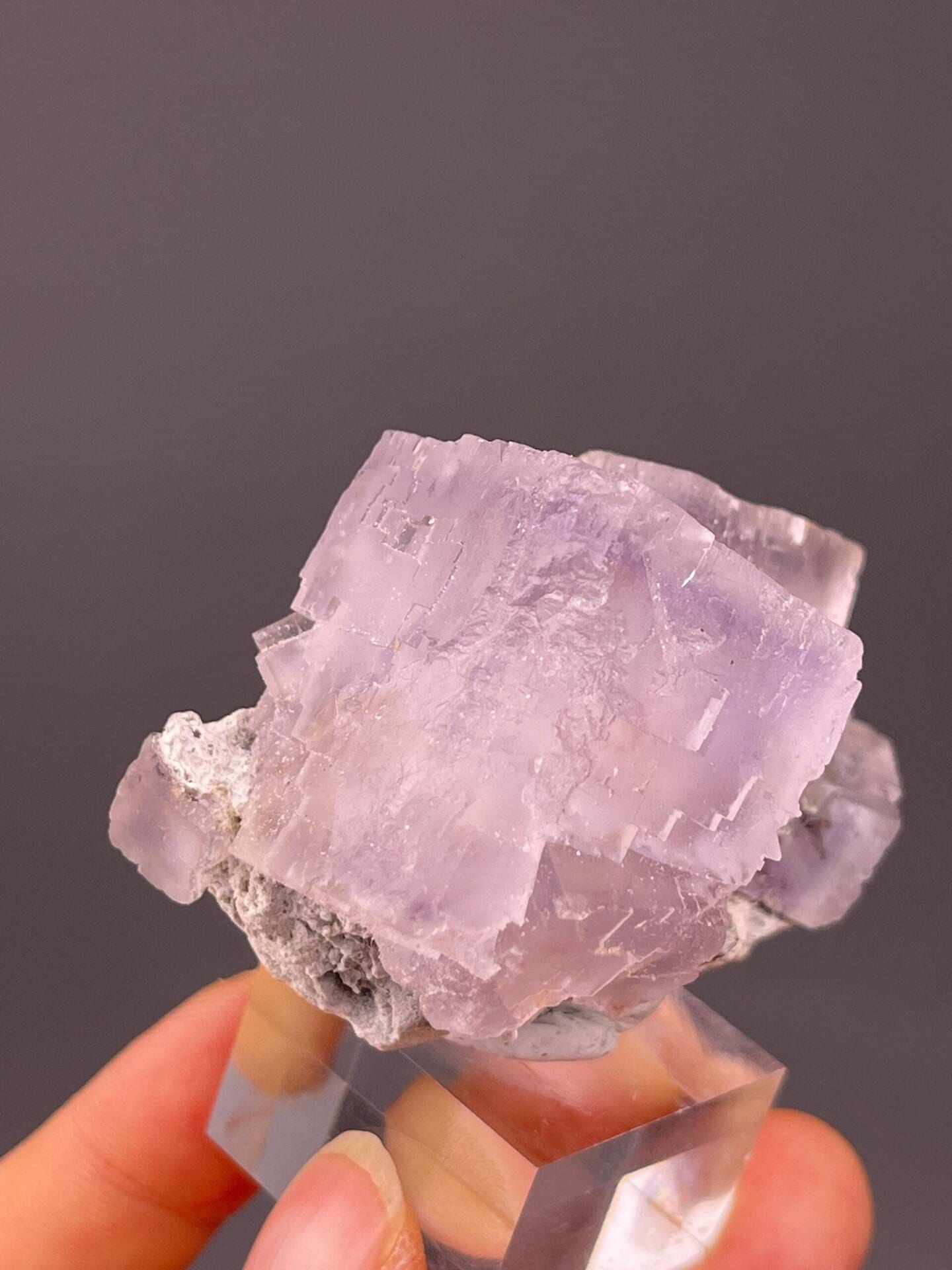Western China fluorite lavender purple natural luster