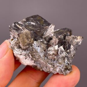 Bournonite Mineral - Metallic Sulfide Crystal - Rare Find from China - Collector's Gem