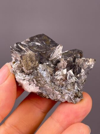 Bournonite Mineral - Metallic Sulfide Crystal - Rare Find from China - Collector's Gem