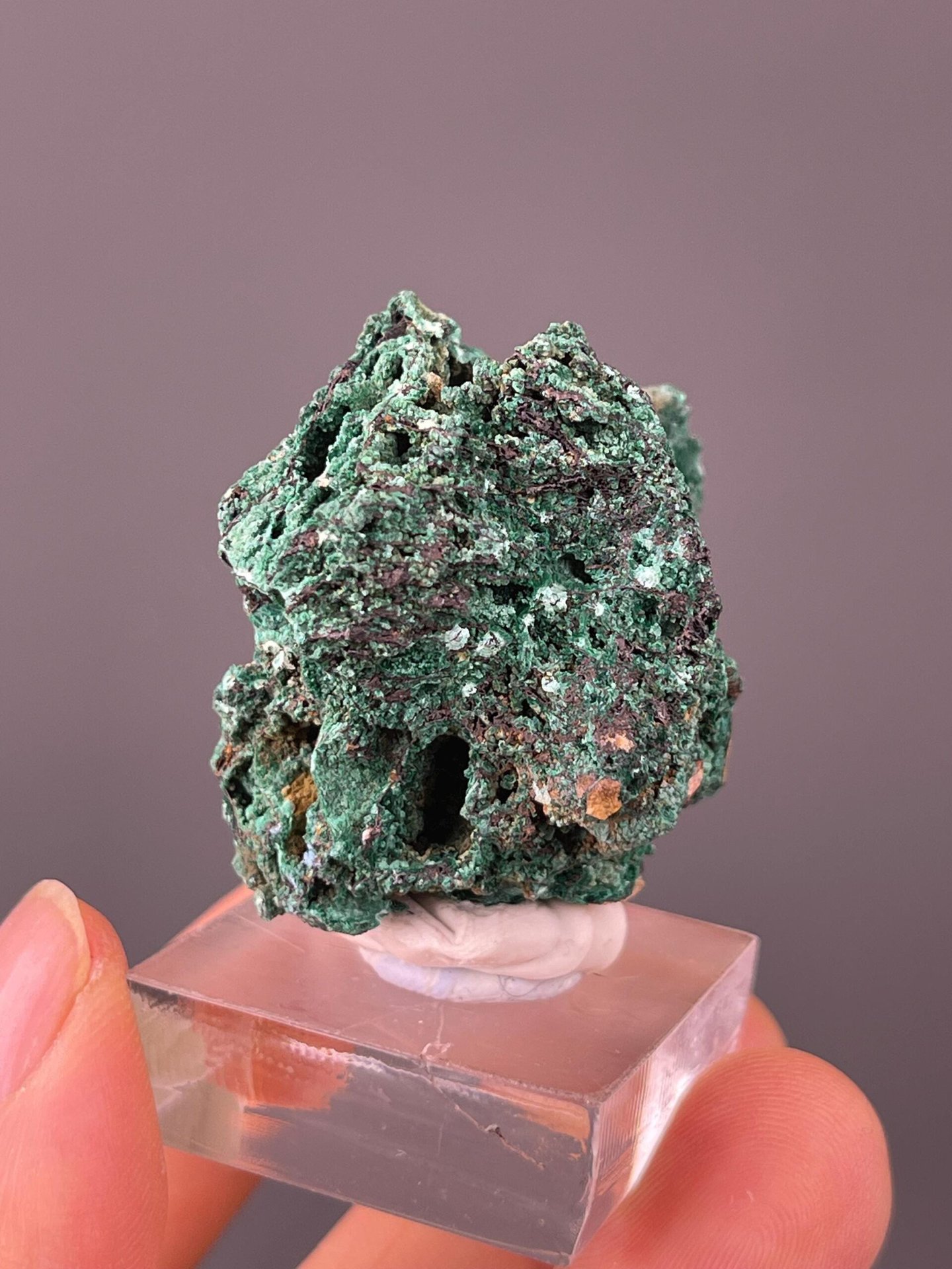 Green malachite color saturation botryoidal