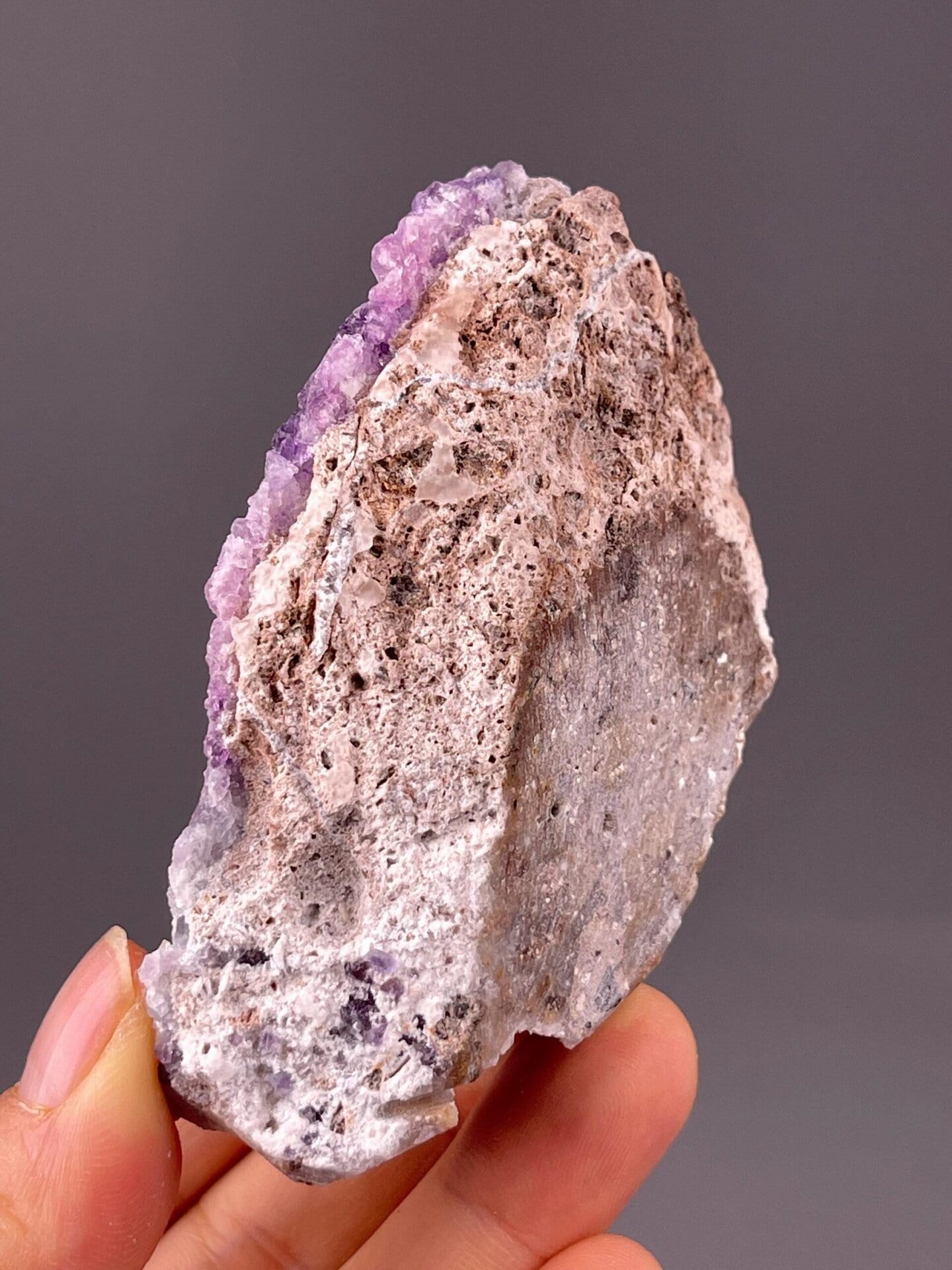 Hunan purple fluorite natural vitreous luster