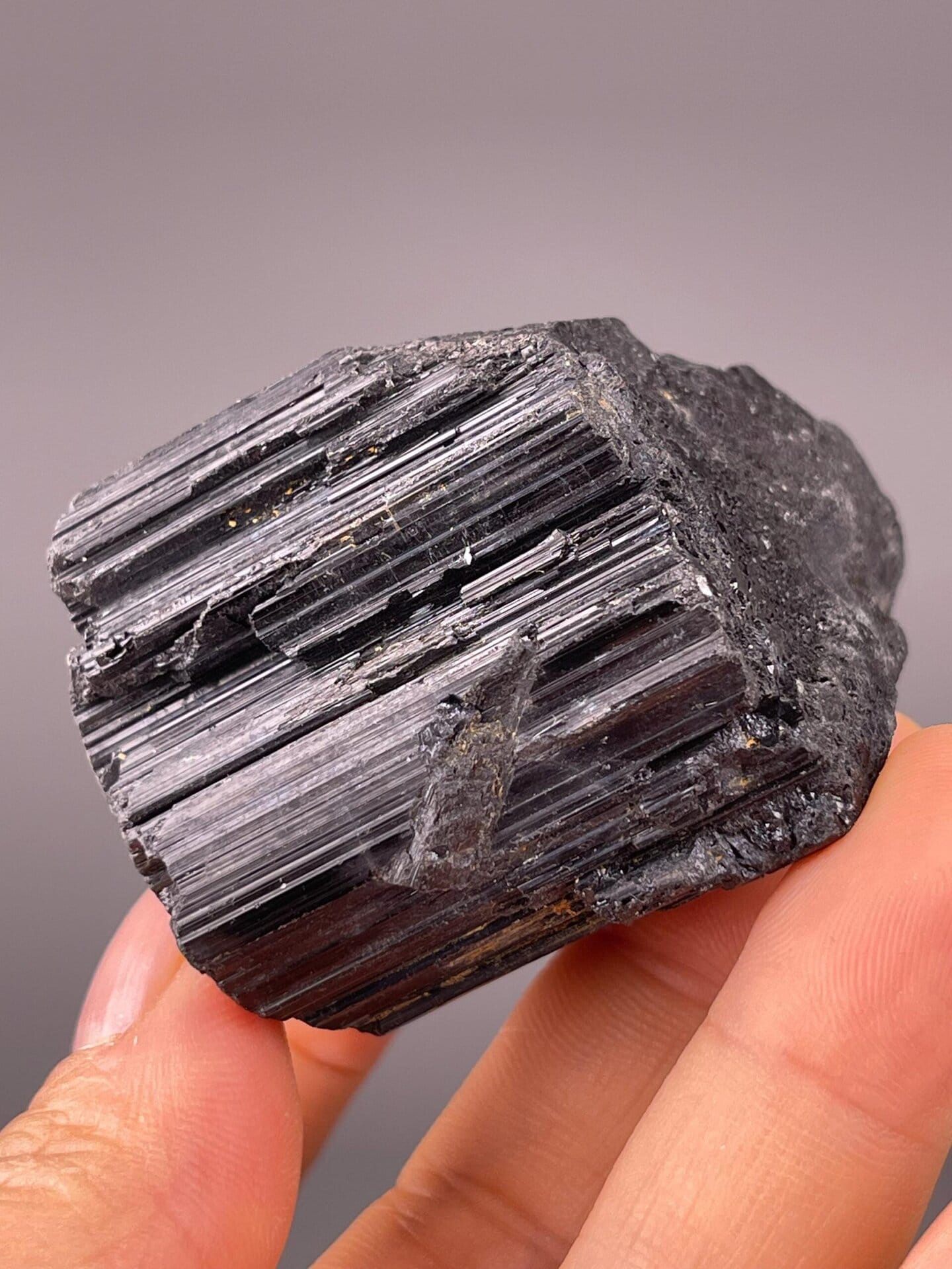 Black tourmaline schorl China scale reference