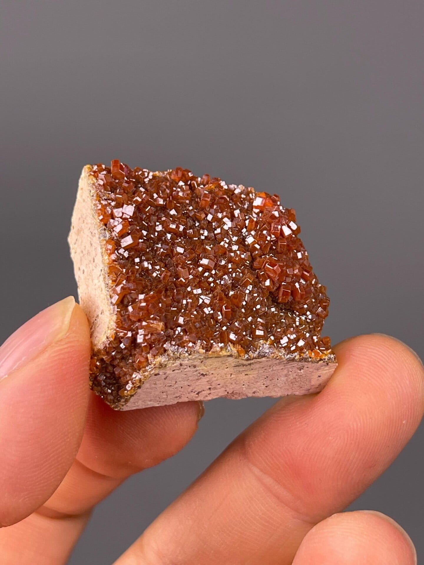 Vanadinite matrix base desert rose Morocco