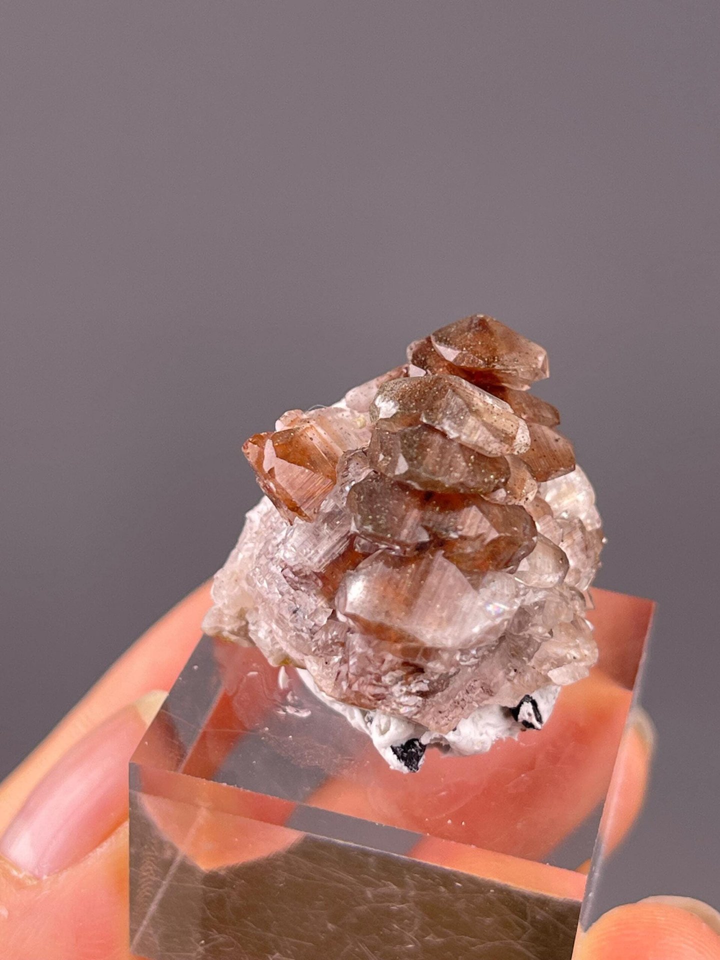 Calcite base and matrix Chenzhou mine