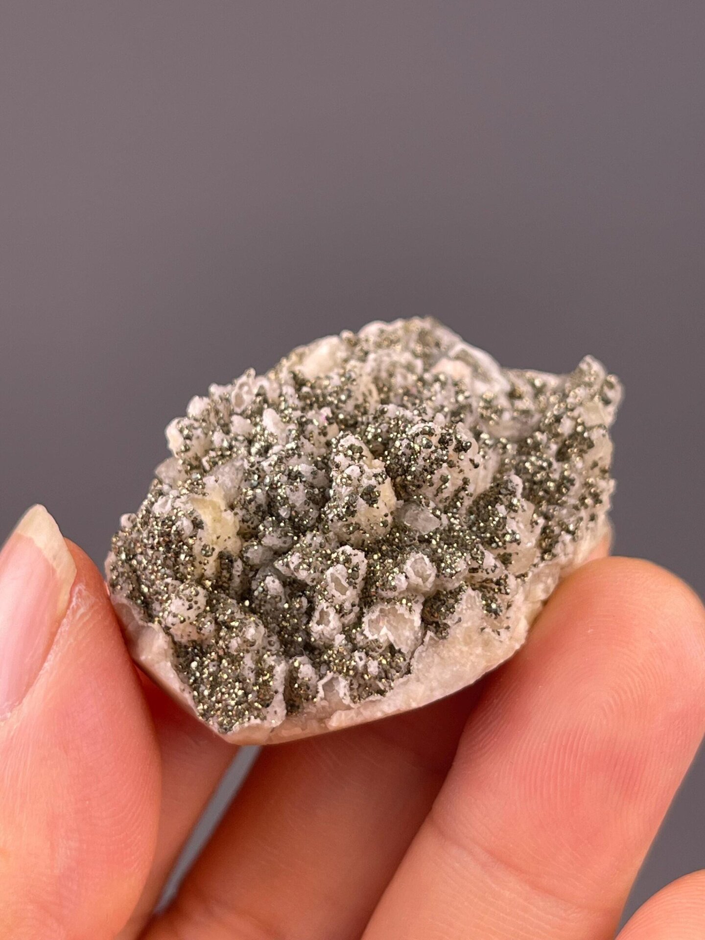 Pyrite dolomite scale reference mineral display