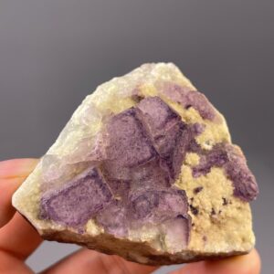 Purple Fluorite Cluster - Natural Crystal Specimen - Guizhou, China - Healing Mineral