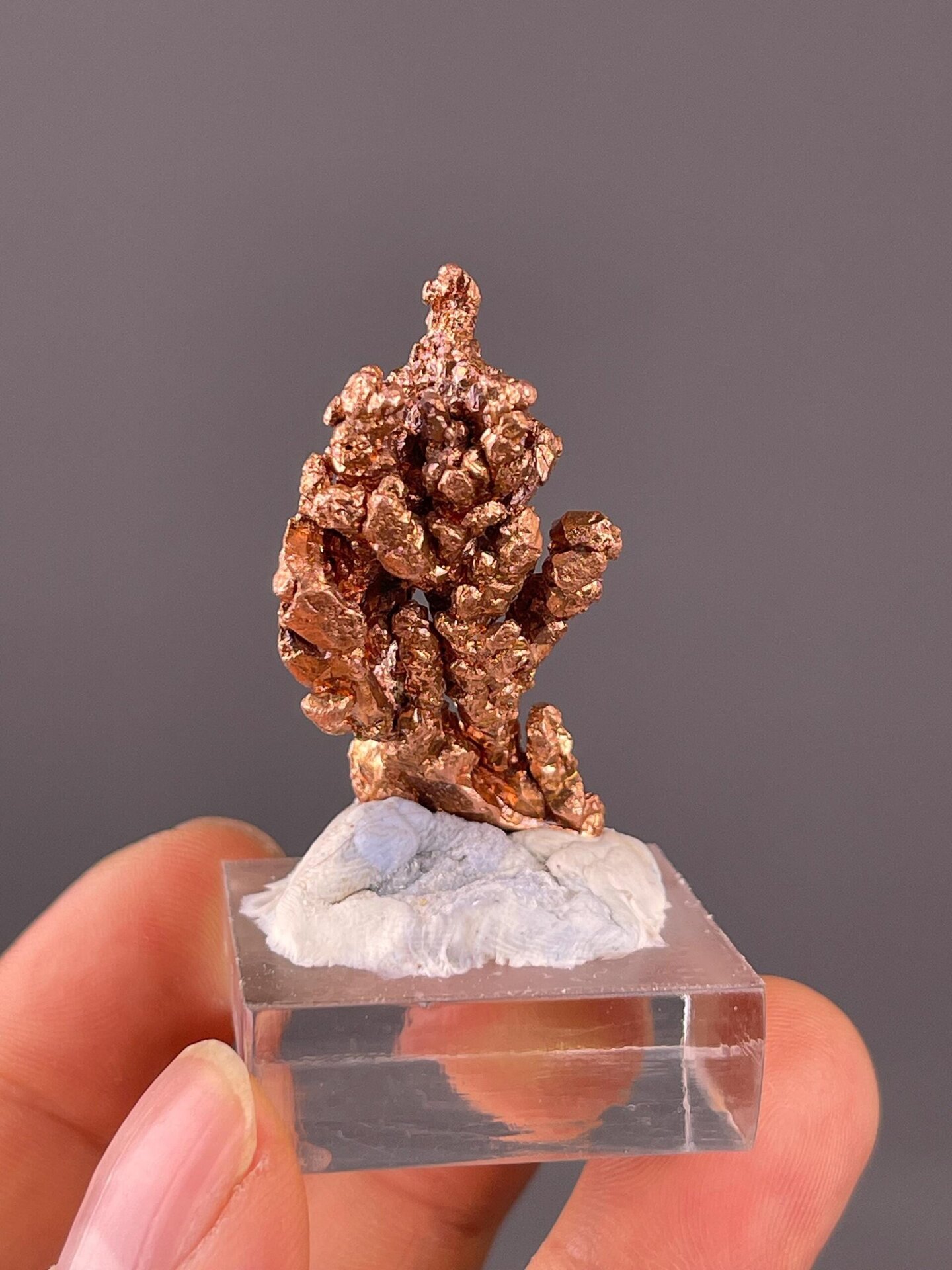 Jiangxi native copper under studio lighting