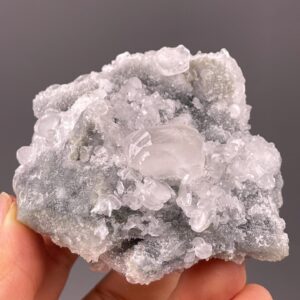 Glowing Pink Calcite Cluster - UV Reactive Beauty - Fujian, China - Perfect for Mineral Collections