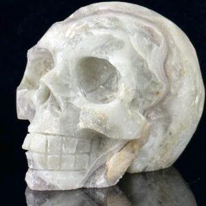 Fluorite Crystal Skull - Pyrite Inclusions - From China - Perfect for Healing and Home Decor