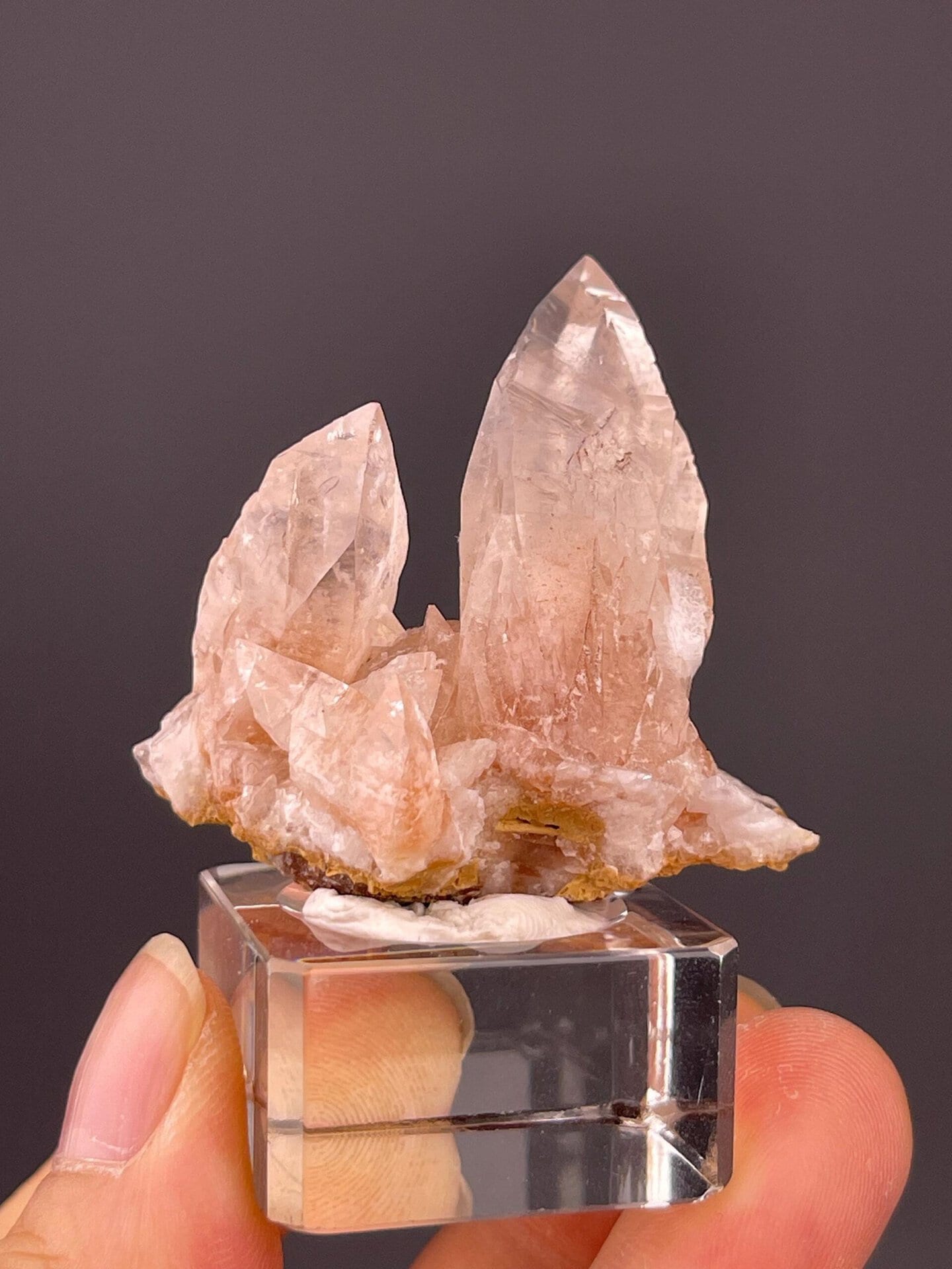 Geometric pattern detail on Guizhou fluorite