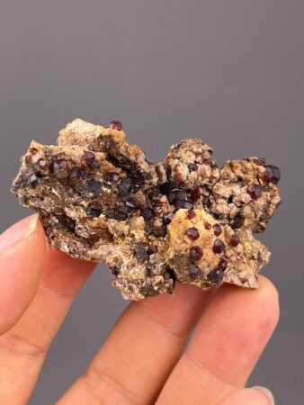Almandine Garnet Cluster - Raw Red Crystal Elegance - Chinese Origin - Perfect for Collectors
