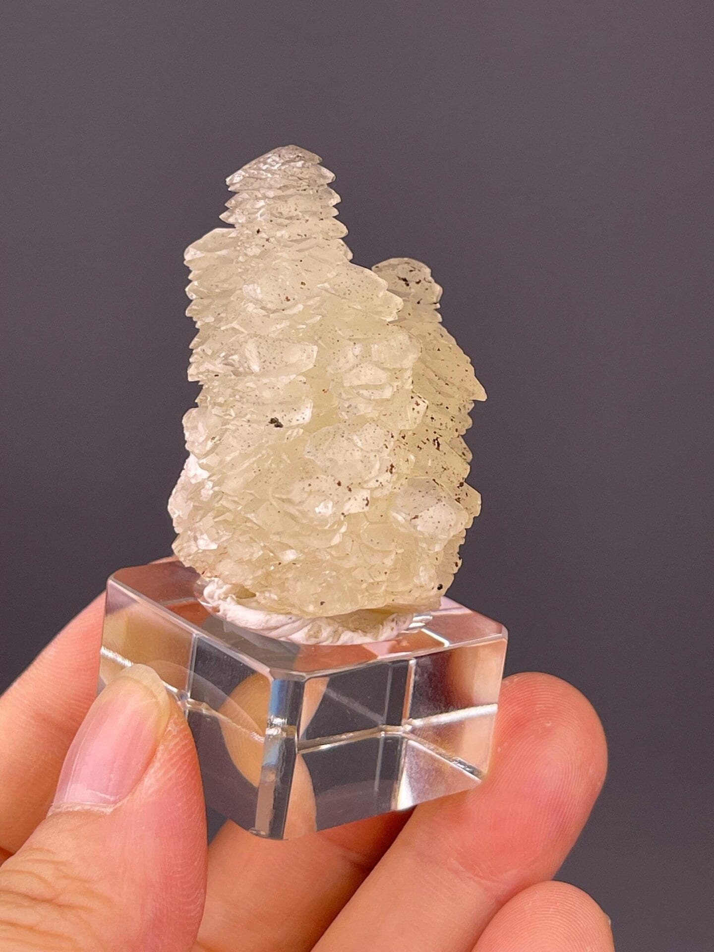 Scale reference of small calcite tower from Hubei