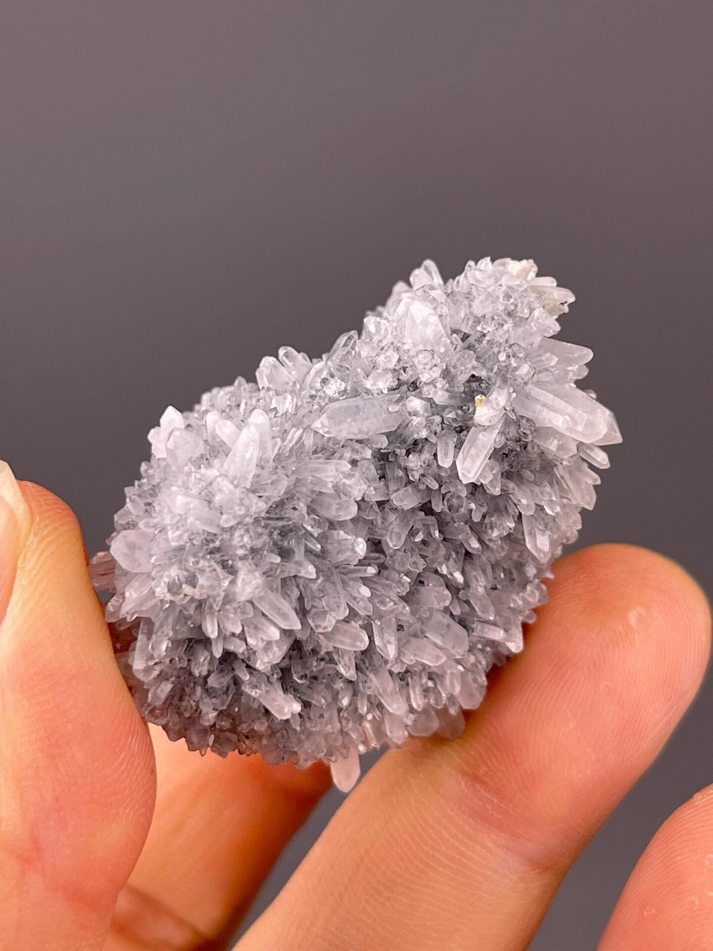 Back view of quartz-fluorite specimen, Fujian Province