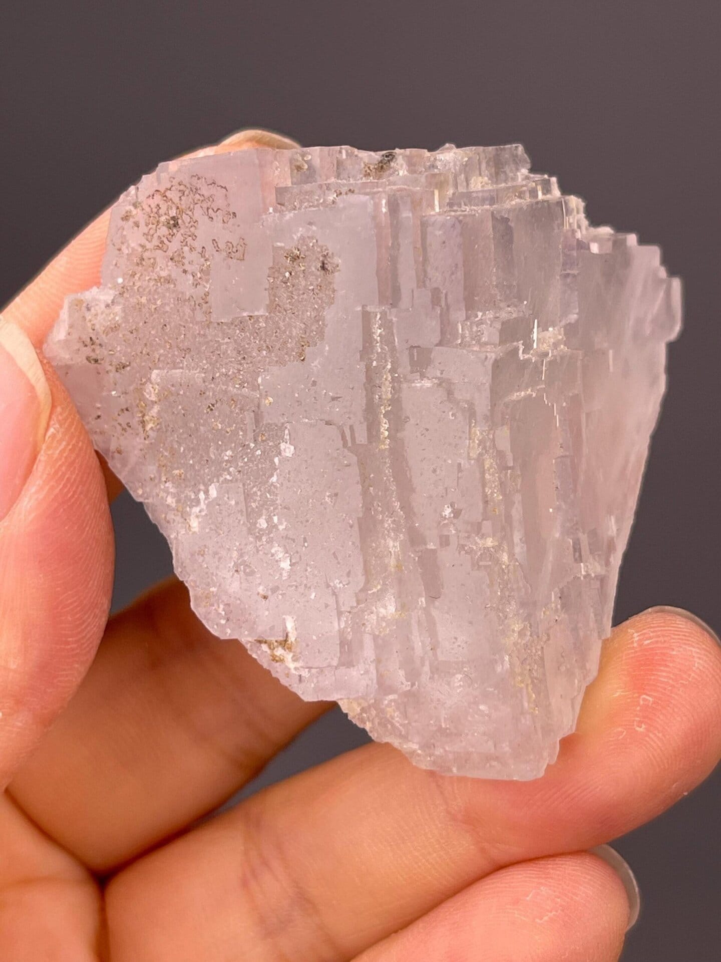 Pale blue sugar-coated fluorite, Fujian Province, China