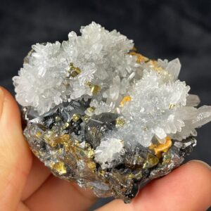 Sphalerite and Quartz Cluster - Flower Formation - Asian Gem - Mineral Collection Specimen