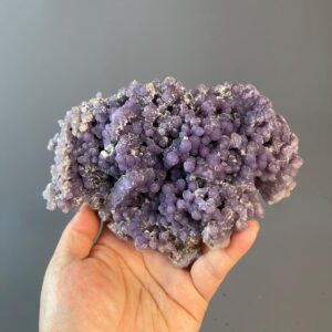 Deep Purple Grape Agate - Unique Natural Cluster - Indonesian Rarity - Collector's Treasure