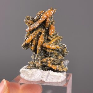 Vanadinite Mineral Cluster - Rich Red Hue - Moroccan Origin - Perfect for Collectors