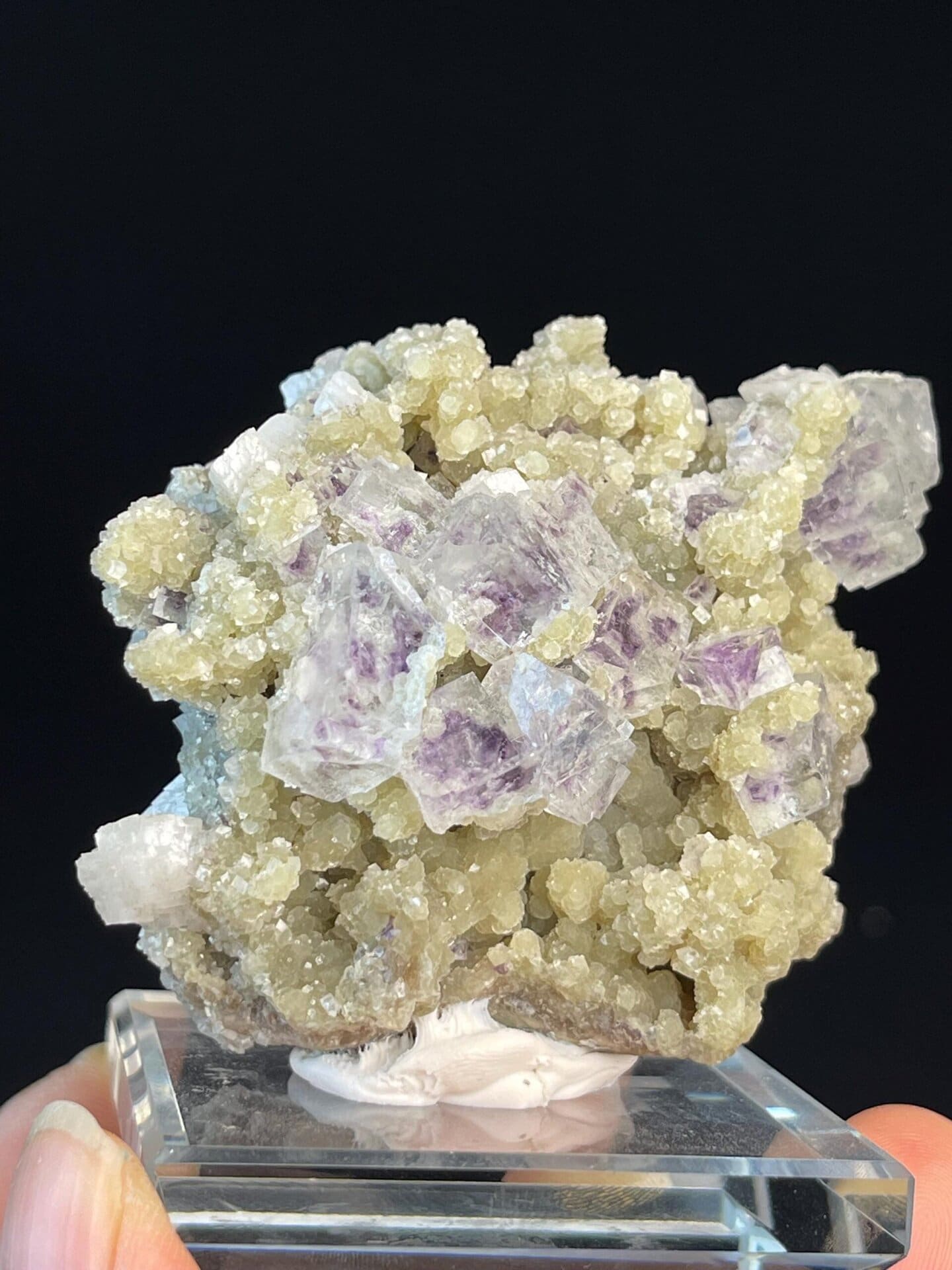 Scale view of 2.3x0.9x2.1 in phantom fluorite specimen