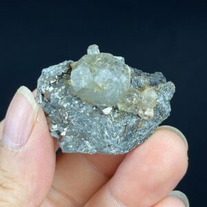 Fluorite Sphere - Rare Light Yellow Hue on Iron Matrix - Inner Mongolia - Collector's Treasure