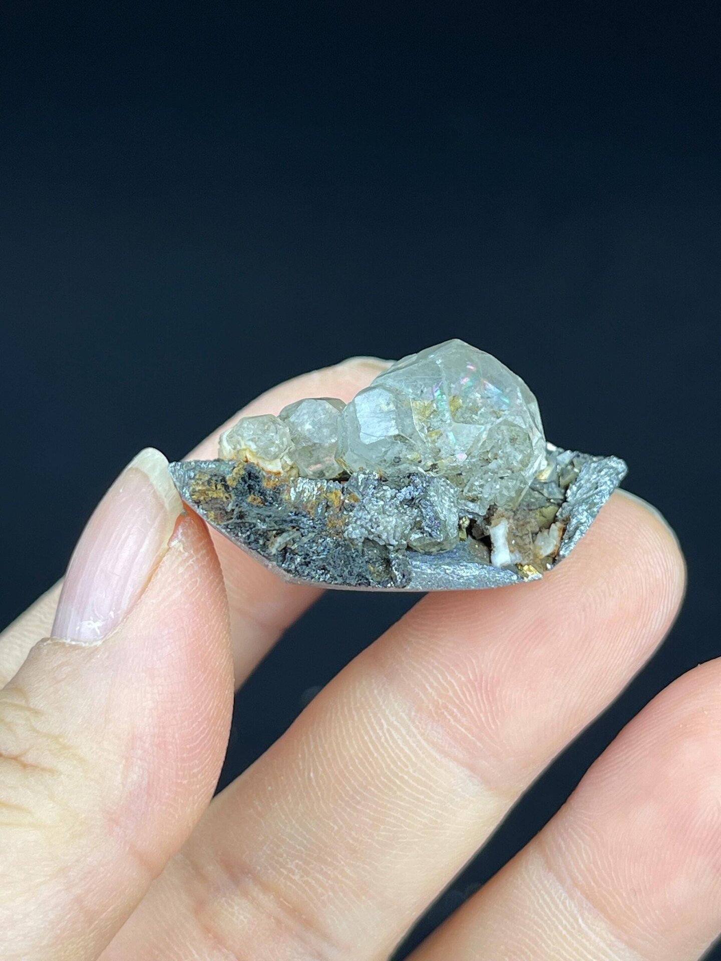 Light yellow fluorite sphere displaying vitreous luster