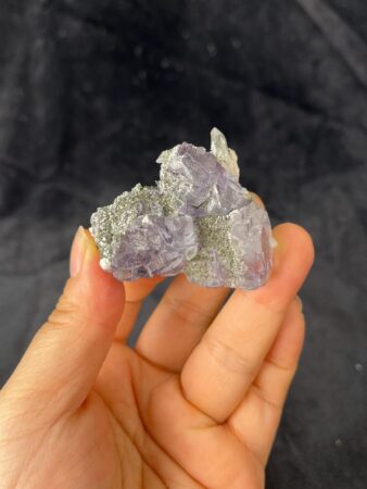 Stunning Purple Fluorite Quartz - Twin Crystal Cluster - YGX Origin - Perfect for Collectors