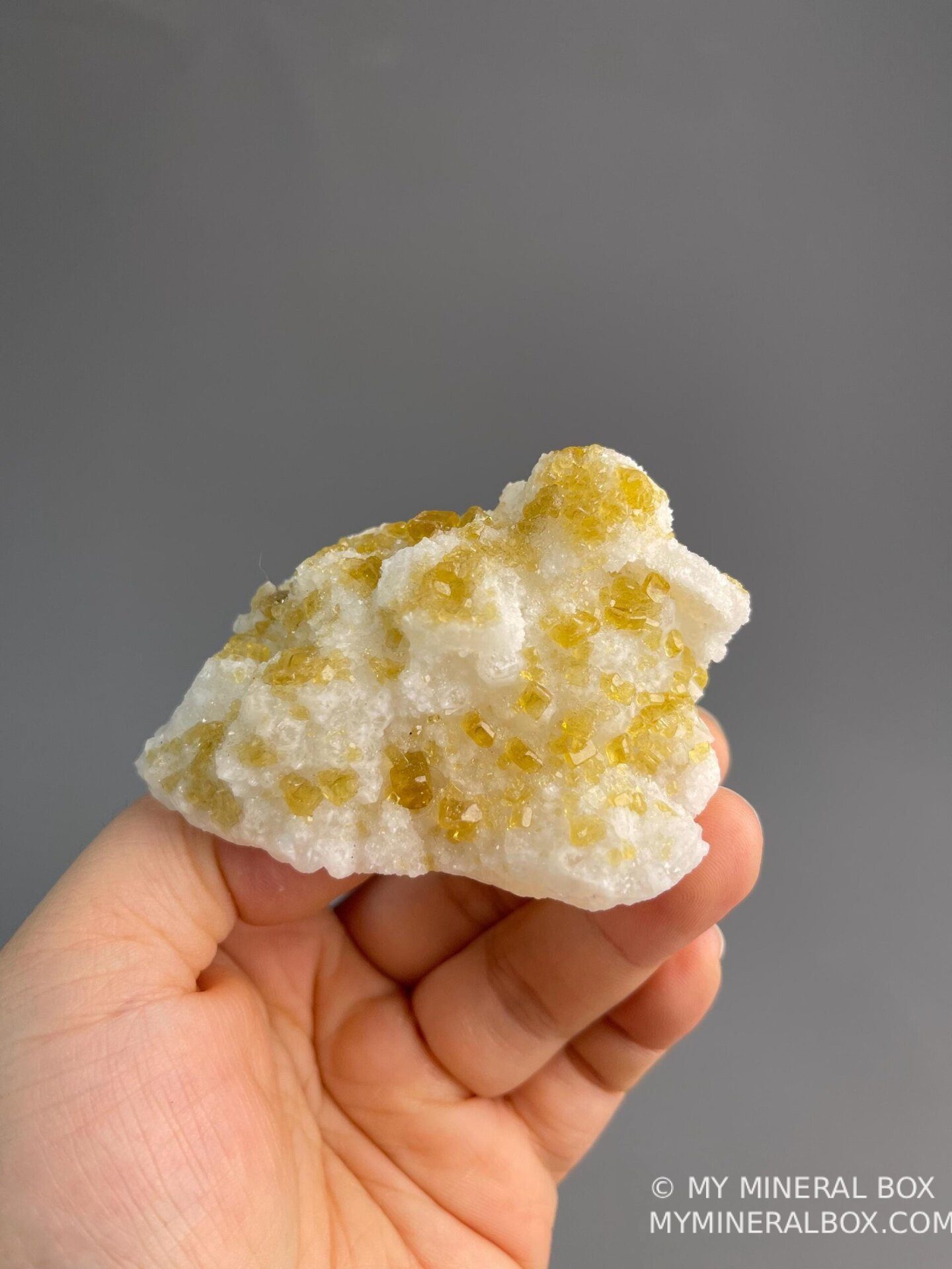 Close-up of barite BaSO4 with quartz SiO2 from Jiangxi