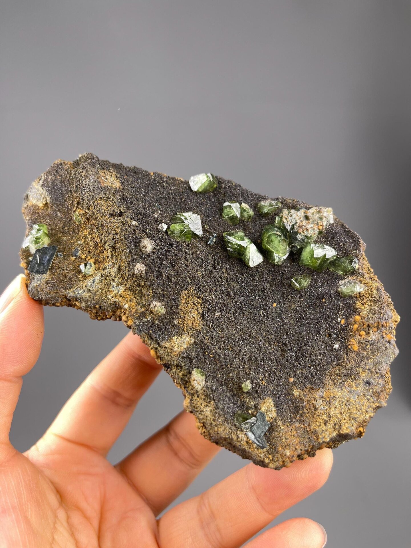 Green Andradite specimen, Guangxi, China