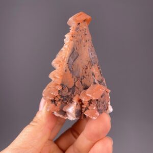 Rare Red Calcite Crystal Tower - Scalenohedral Beauty - Daye Mine, China - Ideal Collector's Gem