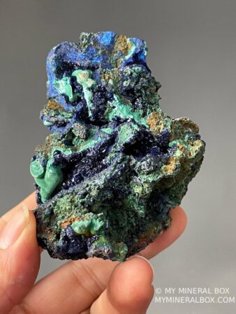 Azurite-Malachite Mineral Specimen - Vibrant Blue-Green Stones - Chinese Rarity - Collectible Gem