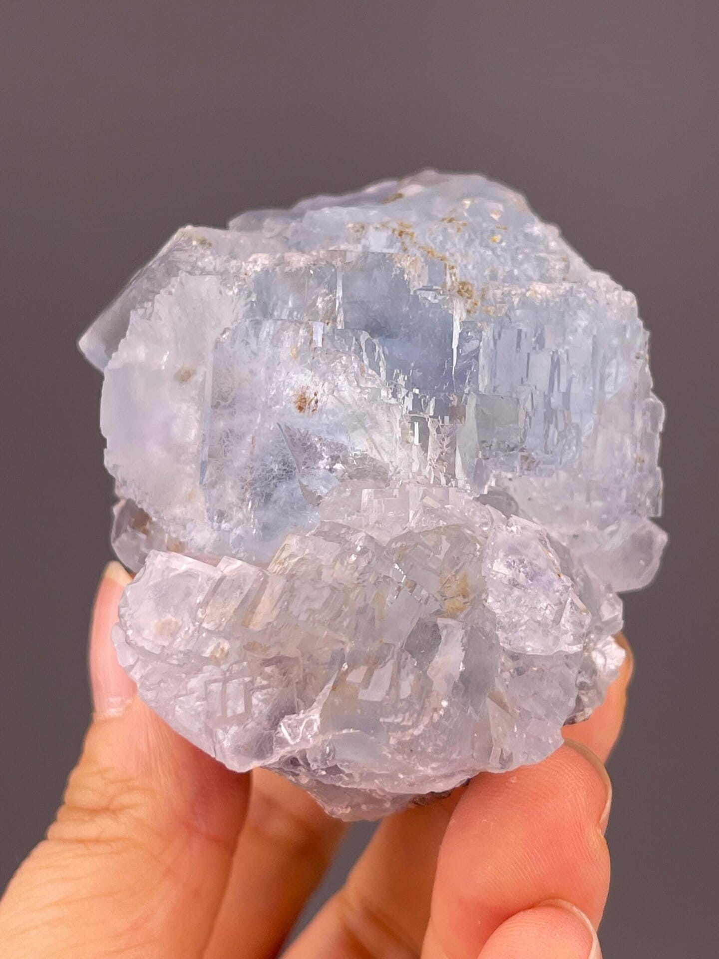 Blue fluorite from Shangbao Mine, Hunan, China