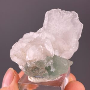 Green Fluorite and Calcite Cluster - Natural Raw Specimen - Sourced from Fujian, China - Ideal for Collectors