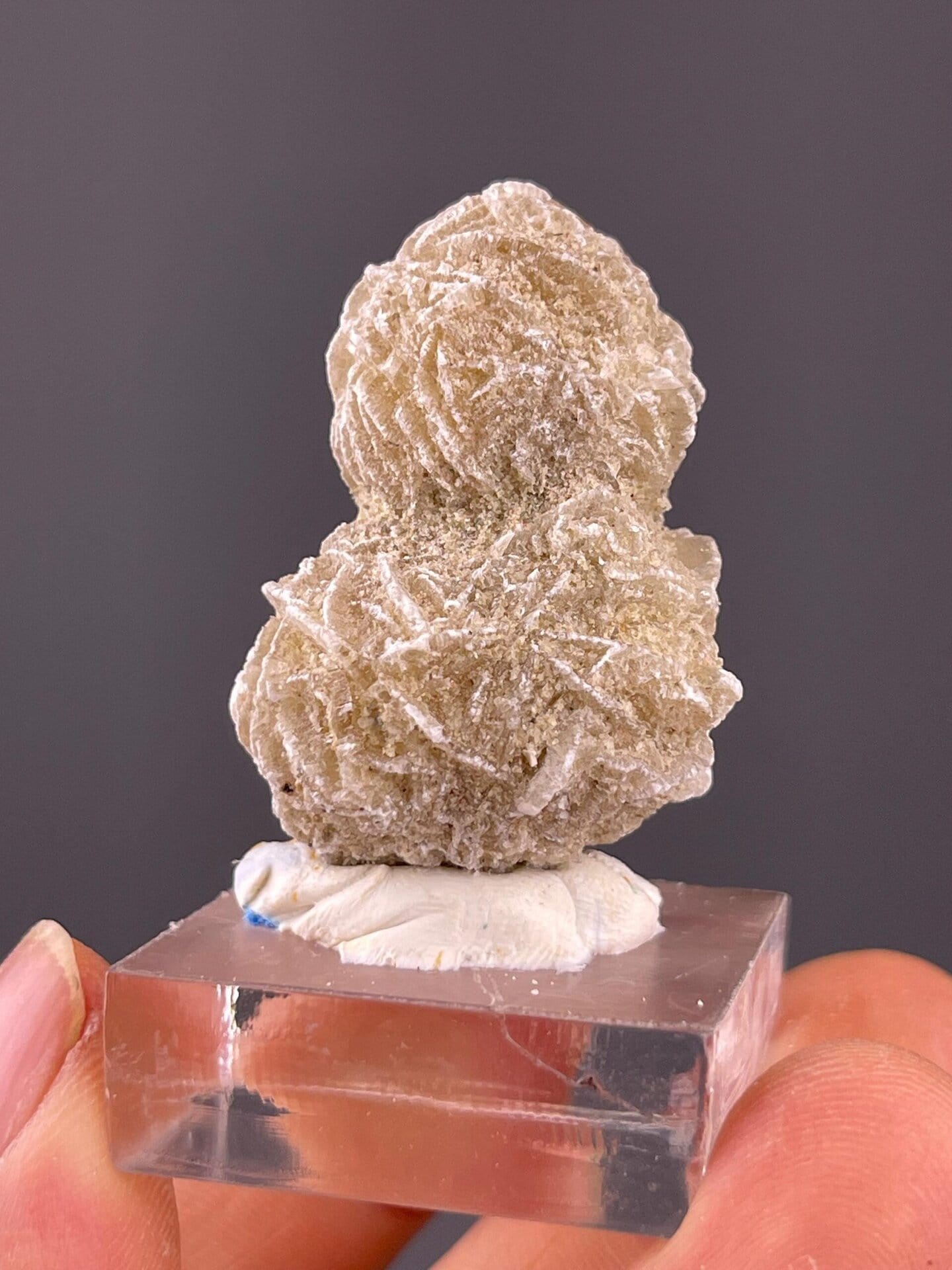 Desert rose gypsum double-sphere specimen from Mexico