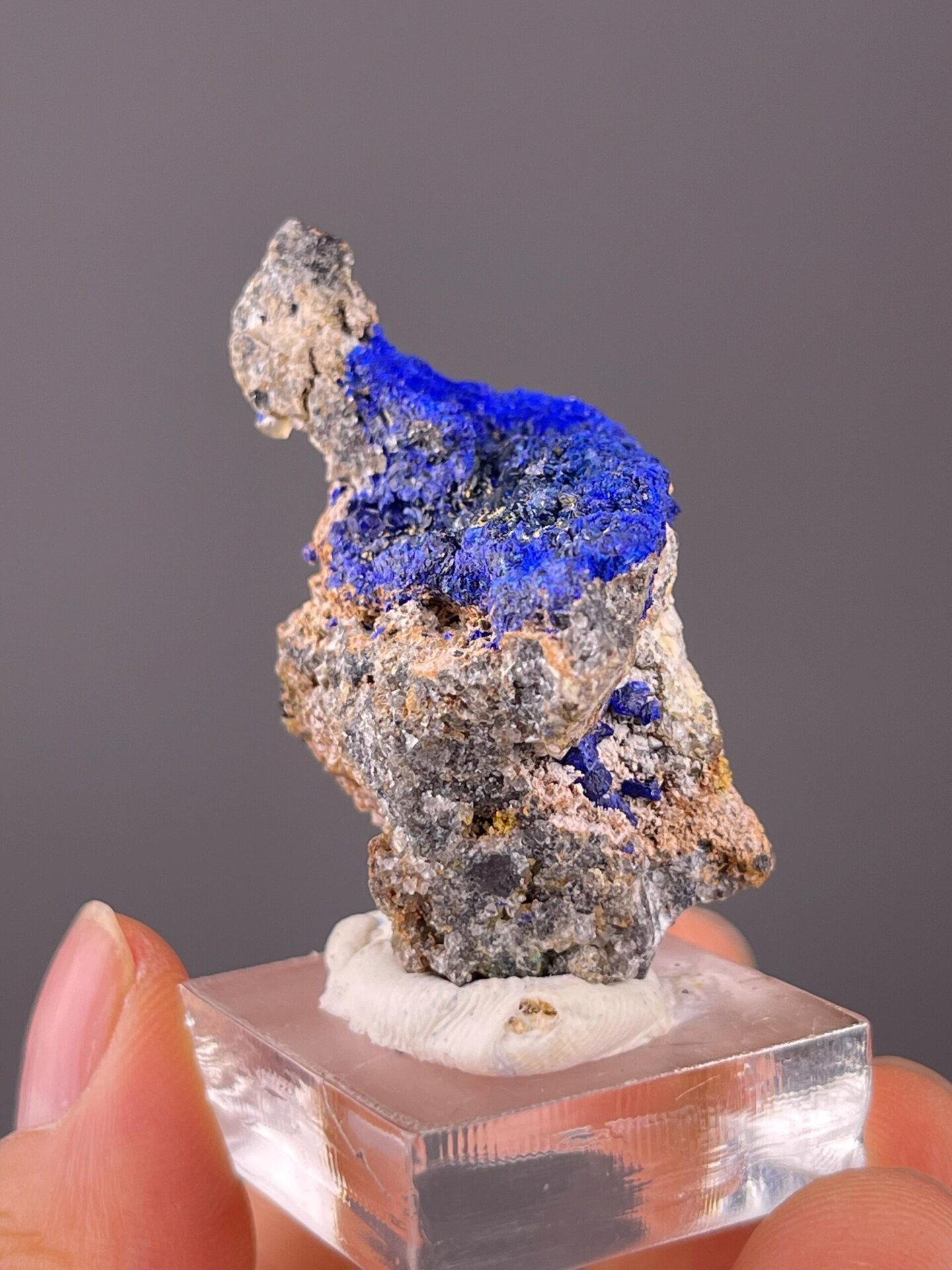 Azurite specimen measuring 1.7×1.5×1.1 inches
