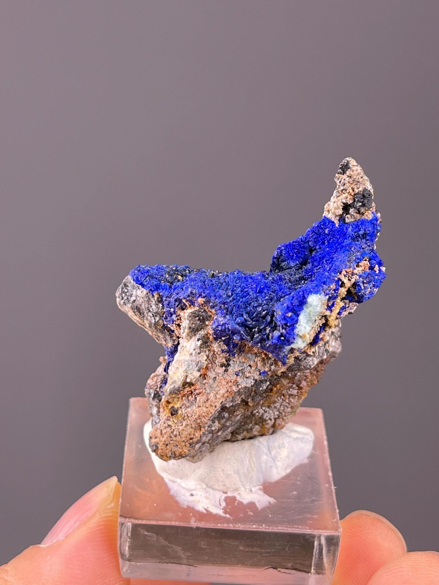 Blue copper carbonate azurite, 0.882 oz, vitreous luster