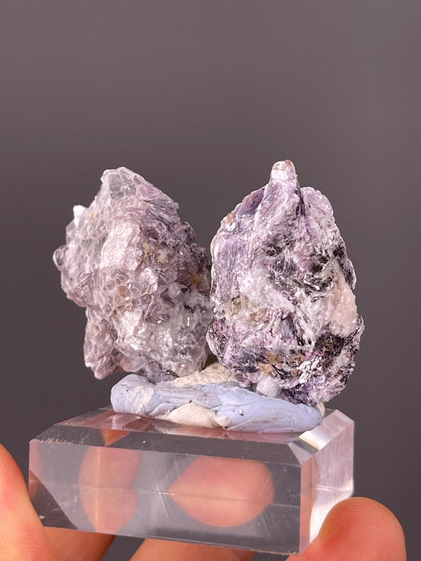 Two mica specimens with pearlescent luster from Sichuan