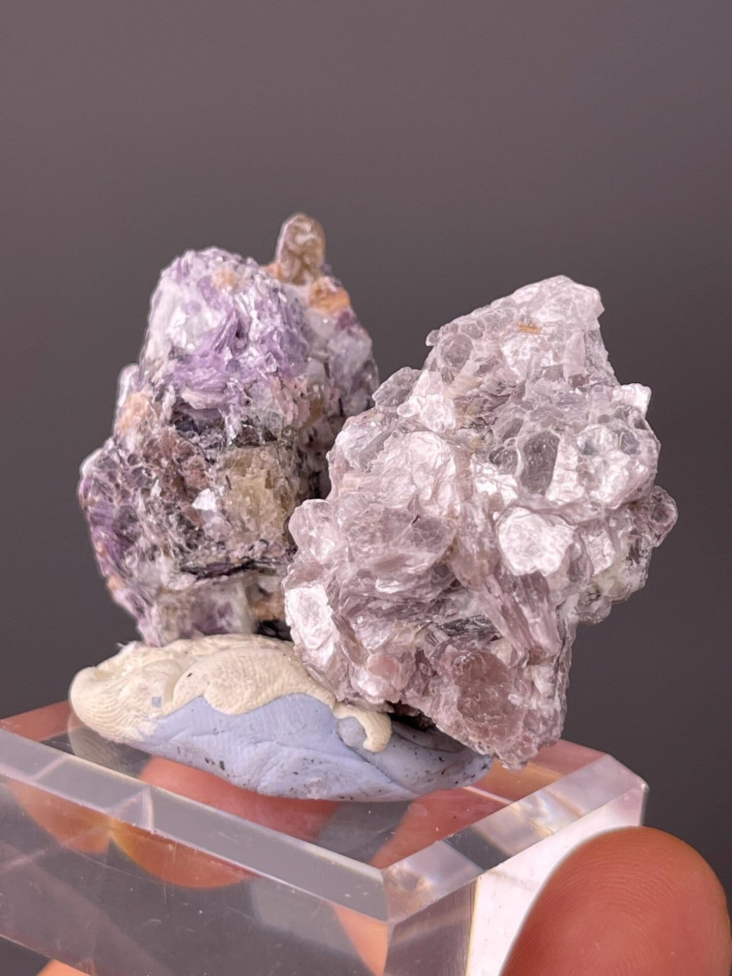 Purple mica cluster from Sichuan, second of two-piece set