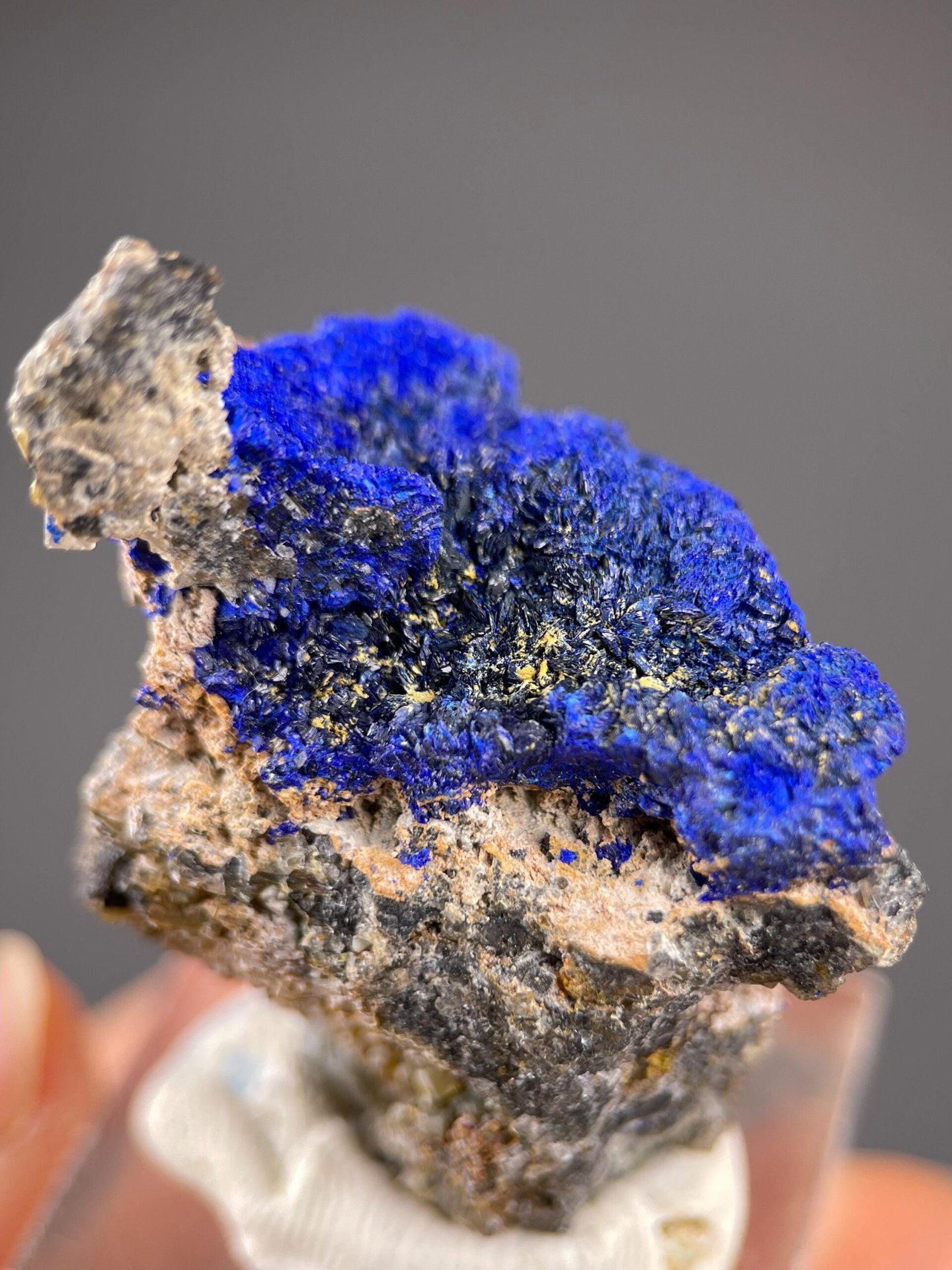 Collector azurite specimen with rich blue luster, China origin