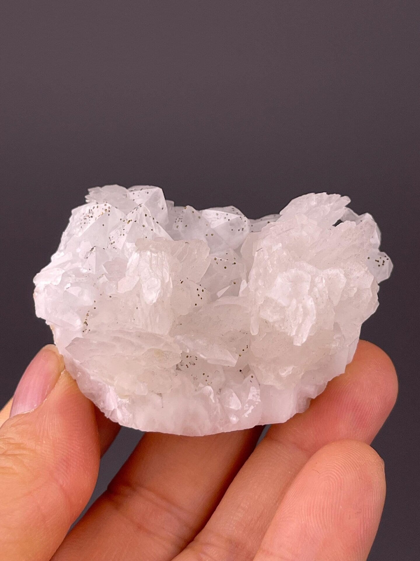 Multi-mineral quartz and pyrite cluster from Hunan Province