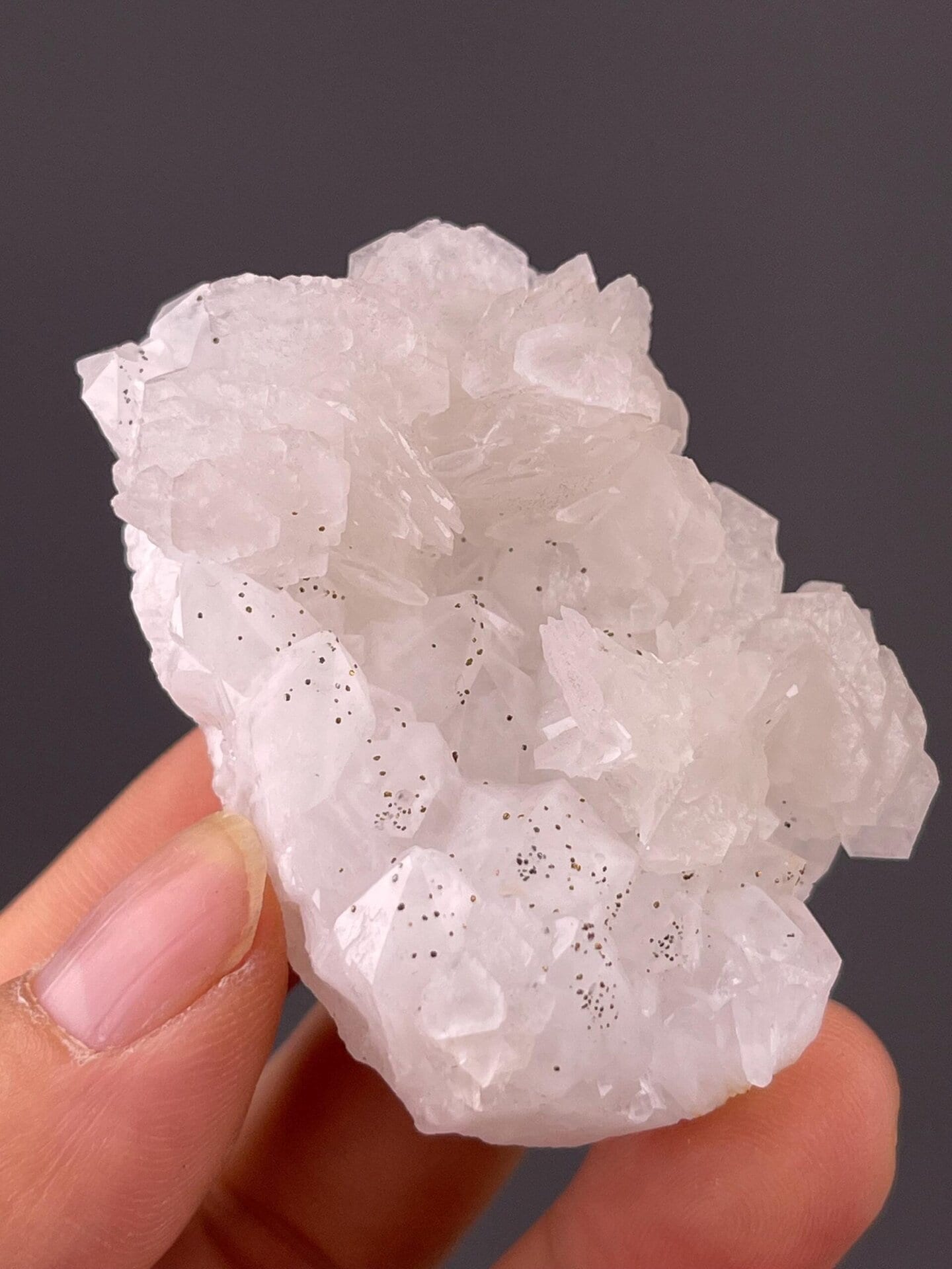Crystalline quartz with pyrite on matrix, Yaogangxian origin