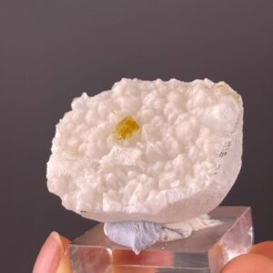 Barite Crystal Cluster - Vibrant Yellow on Quartz - Jiangxi Origin - Ideal for Collectors