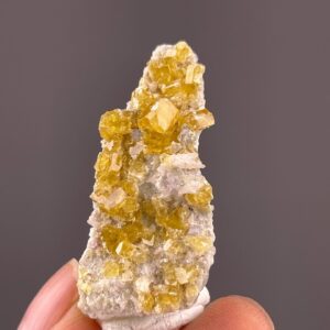 Yellow Fluorite Cluster - Cubic Crystal Formation - Rare Collectible - Sourced from China