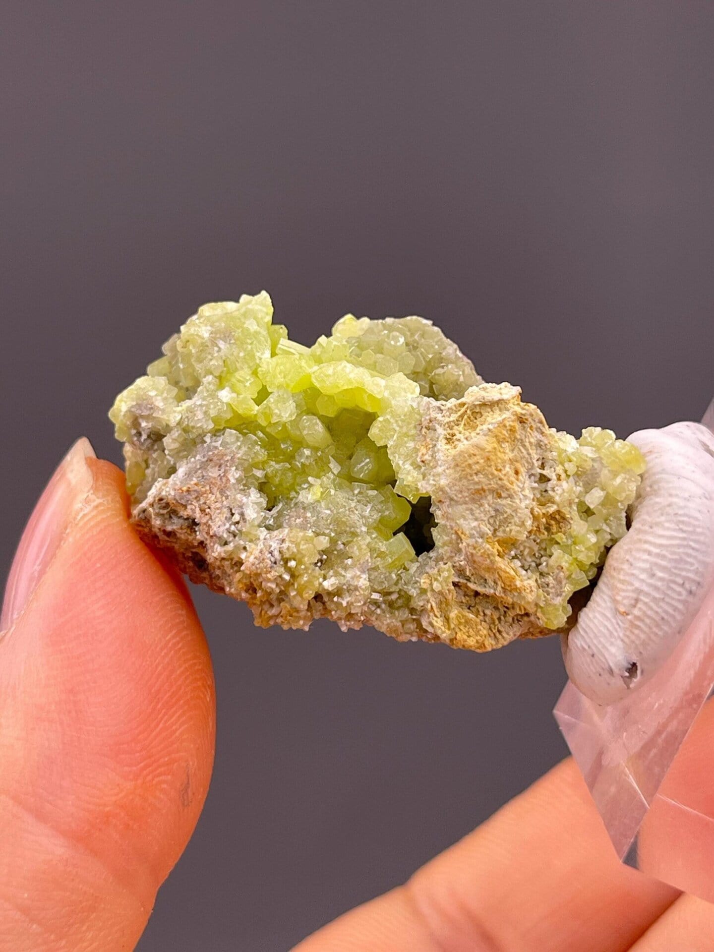 Full view of pyromorphite cluster specimen Guangxi