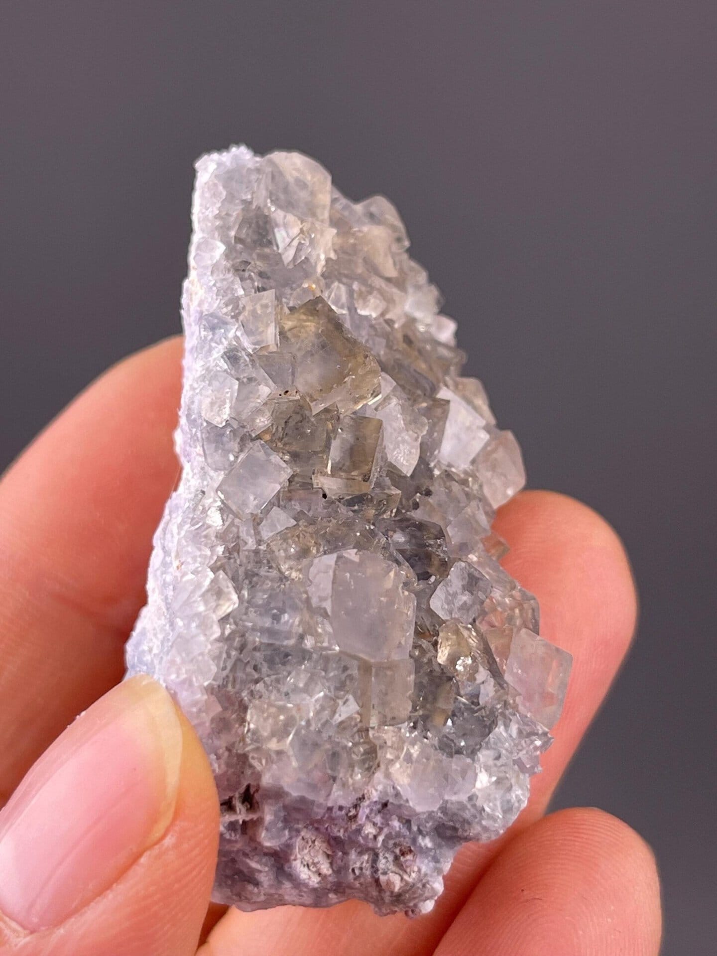 Angled view of yellow fluorite Beijing specimen