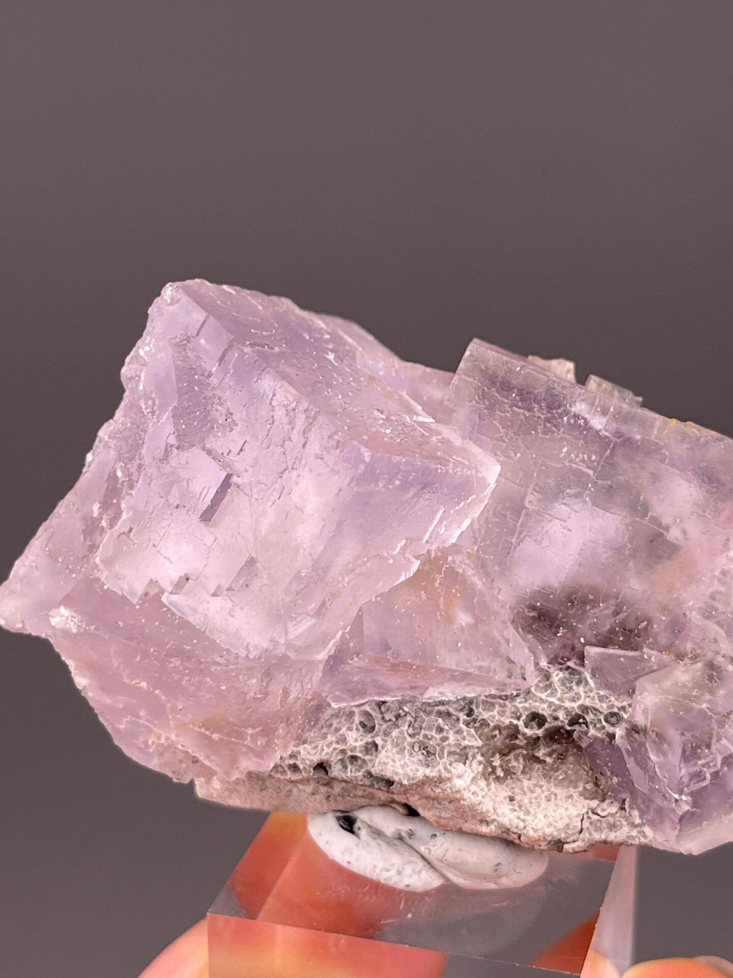 Fluorite cluster base and matrix Western China
