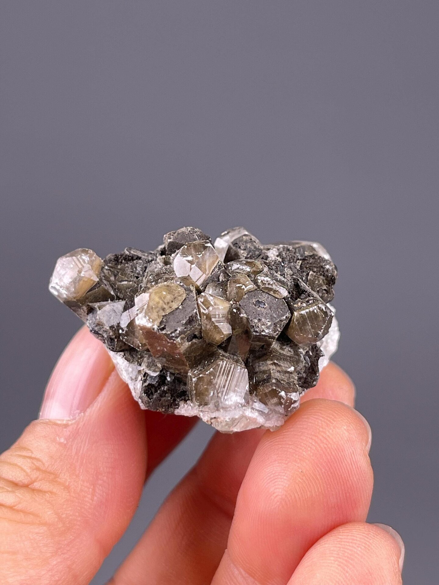 Thumbnail fluorite specimen from Fujian China