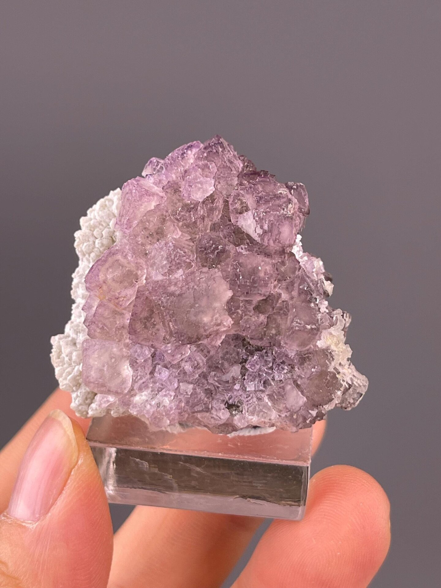 Guizhou old mine fluorite deep purple hue