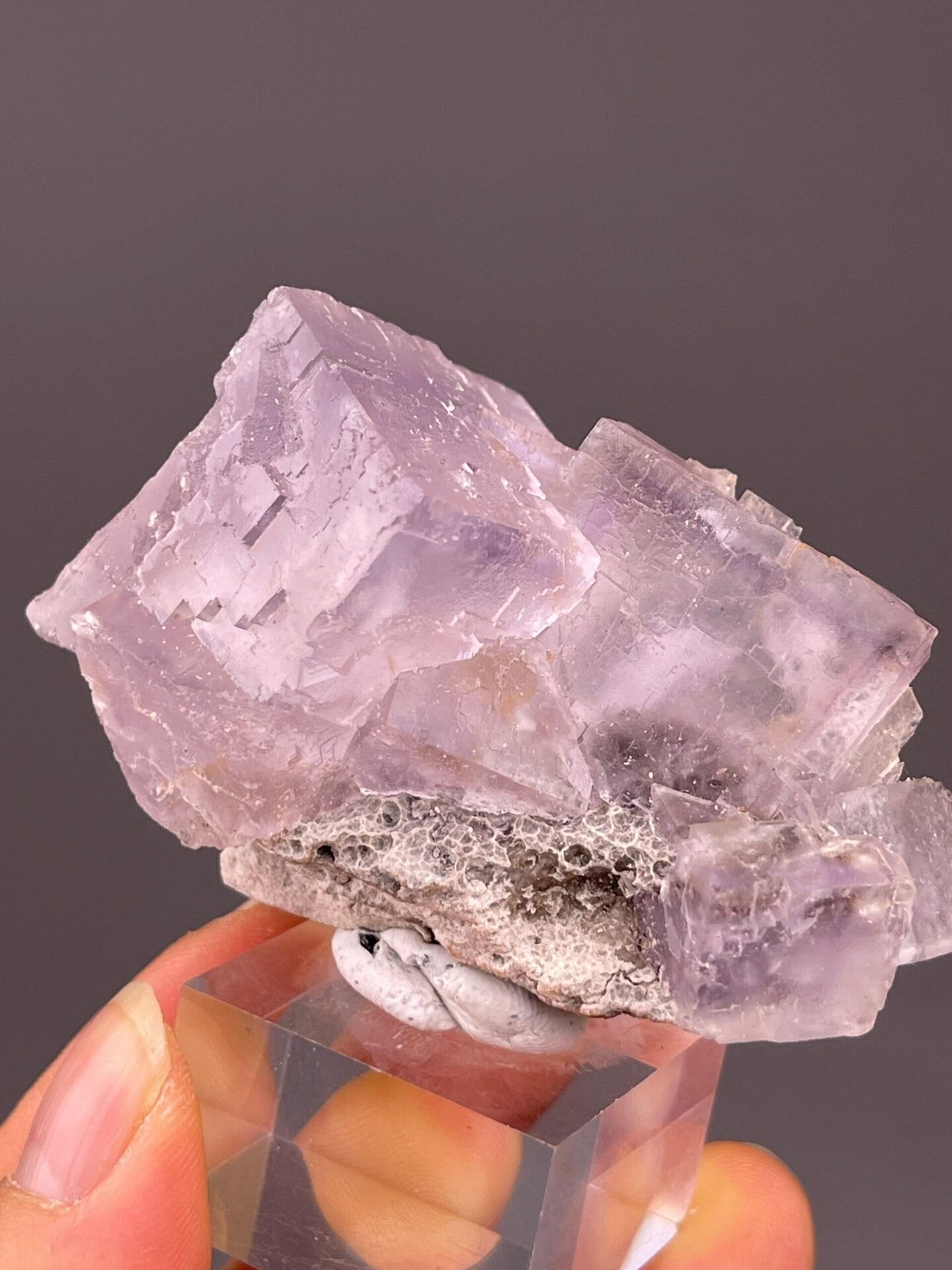 Purple fluorite Western China scale reference