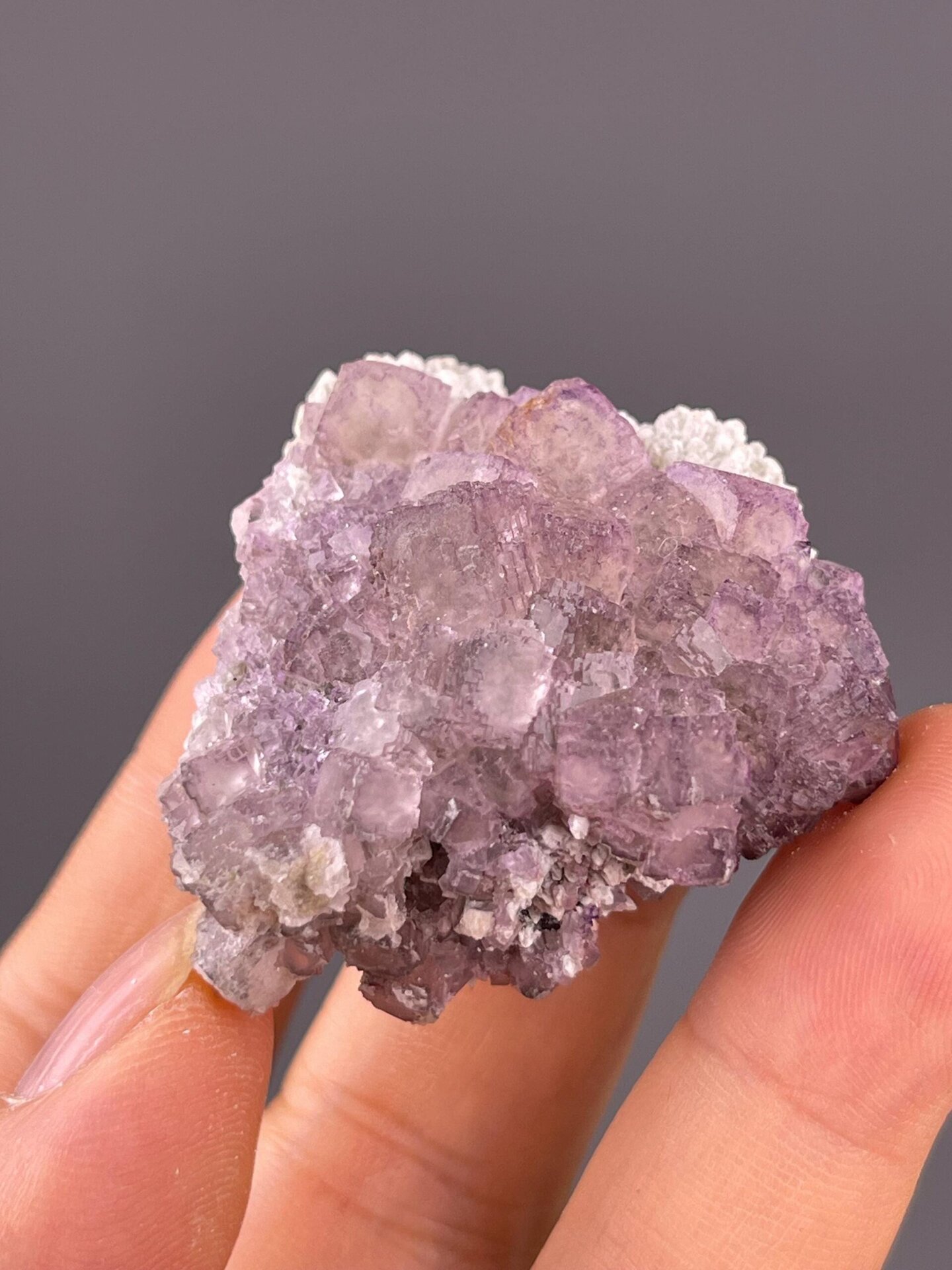 Purple fluorite Guizhou elongated scale reference