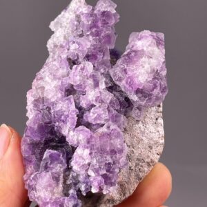 Purple Fluorite Mineral - Cubic Crystal Cluster - Unique Specimen - Xianghualing, Hunan - Collectible Display